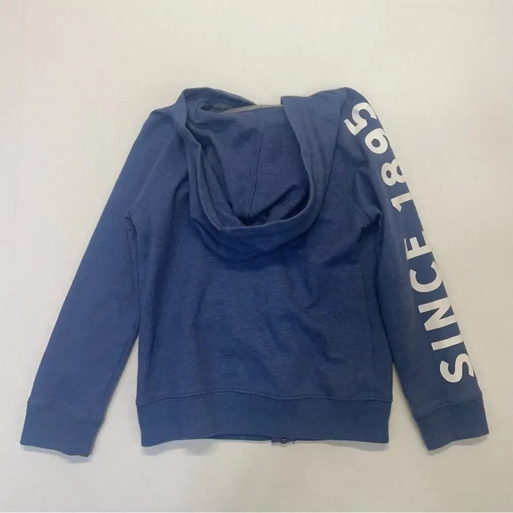 OshKosh B’Gosh Hoodie Boys Zip Up Sweatshirt Blue Logo Kids Size 6